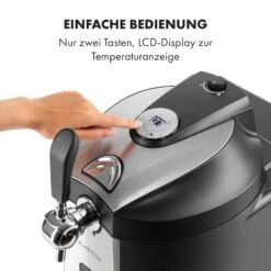 Beerkules Bierzapfanlage 5l Fässer Kompressor 120W Cooling: 4h -Klarstein 10033689 de 0007 logo