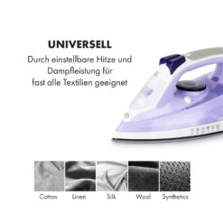 Steam Bro Dampfbügeleisen 2200W 300ml EasyGlide TouchSensor AntiCalc -Klarstein 10033770 de 0007 logo