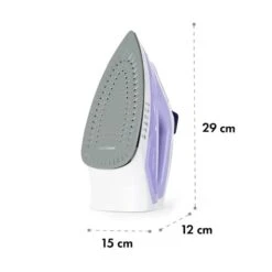 Steam Bro Dampfbügeleisen 2200W 300ml EasyGlide TouchSensor AntiCalc -Klarstein 10033770 yy 0008 logo Klarstein Steam Bro Dampfbuegeleisen 2200W lila