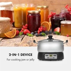Jam Session Marmeladen- Und Geleekocher 1000W 2 Automatikprogramme -Klarstein 10034109 yy 0003 logo Klarstein Jam Session Marmeladen und Geleekocher