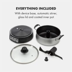 Jam Session Marmeladen- Und Geleekocher 1000W 2 Automatikprogramme -Klarstein 10034109 yy 0008 logo Klarstein Jam Session Marmeladen und Geleekocher