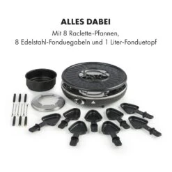 Fonduelette Raclette Und Fondue 1350W 1 Liter 38 Cm Ø Für 8 Personen -Klarstein 10034138 de 0006 logo