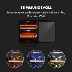 Vinovilla 43 Built-In Duo Onyx Weinkühlschrank 129l 43 Fl. 2 Zonen -Klarstein 10034155 de 0003 logo