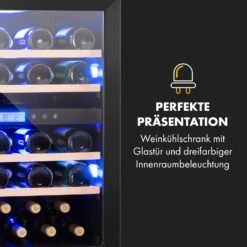 Vinovilla 43 Built-In Duo Onyx Weinkühlschrank 129l 43 Fl. 2 Zonen -Klarstein 10034155 de 0007 logo