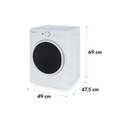 Jet Set Mini-Wäschetrockner Ablufttrockner 1020W EEK C 3kg 50cm Weiß -Klarstein 10034158 yy 0008 logo Klarstein Jet Set Waeschetrockner weiss