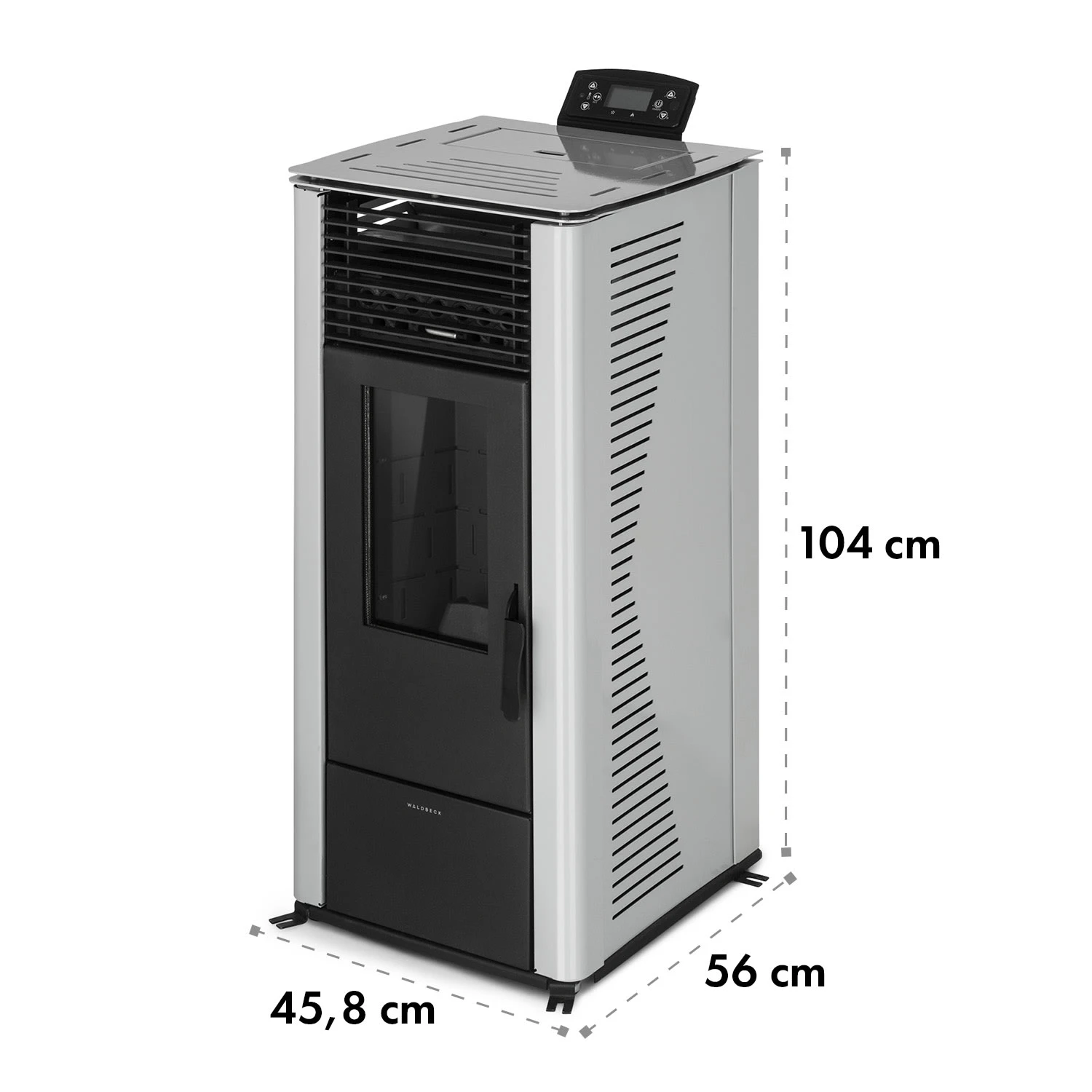 Energiewende Pelletofen 5/10 KW 5 Stufen Timer 18kg 250m³ Fernbedienung Grau 11 Energiewende Pelletofen 5/10 KW 5 Stufen Timer 18kg 250m³ Fernbedienung Grau – Bild 9
