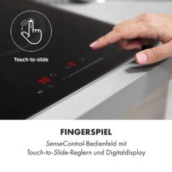 Delicatessa 3 Induktionskochfeld 3 Zonen 5800W Glaskeramik Schwarz -Klarstein 10034193 de 0005 logo