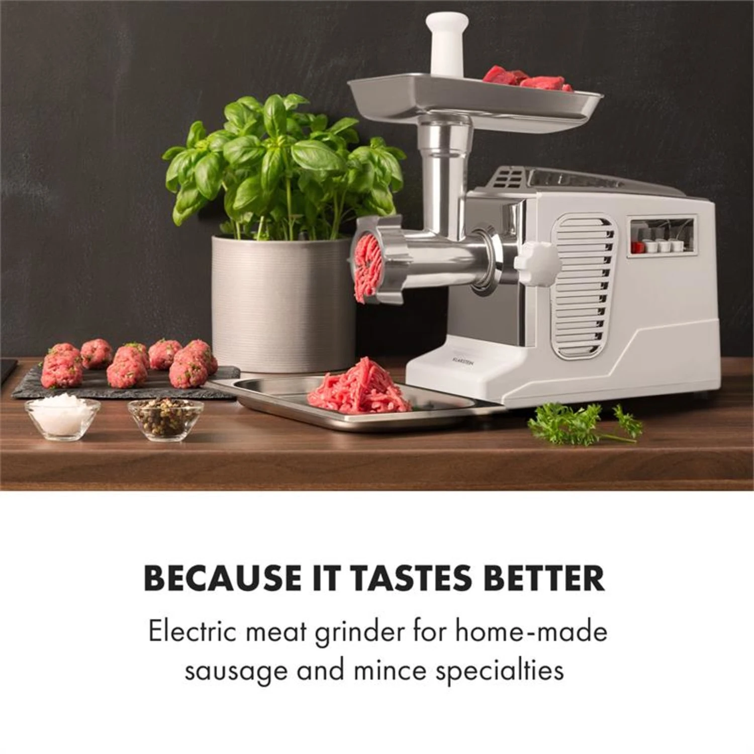 Kraftprotz Elektrischer Fleischwolf 700 W Kupfermotor Edelstahl 4 Kraftprotz Elektrischer Fleischwolf 700 W Kupfermotor Edelstahl – Bild 2