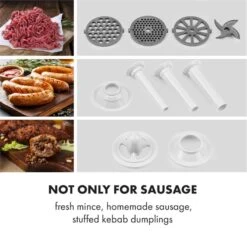 Kraftprotz Elektrischer Fleischwolf 700 W Kupfermotor Edelstahl 12 Kraftprotz Elektrischer Fleischwolf 700 W Kupfermotor Edelstahl -Klarstein 10034215 yy 0003 logo Klarstein Kraftprotz elektrischer Fleischwolf weiss