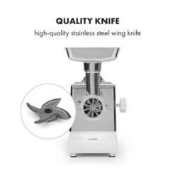 Kraftprotz Elektrischer Fleischwolf 700 W Kupfermotor Edelstahl 13 Kraftprotz Elektrischer Fleischwolf 700 W Kupfermotor Edelstahl -Klarstein 10034215 yy 0004 logo Klarstein Kraftprotz elektrischer Fleischwolf weiss