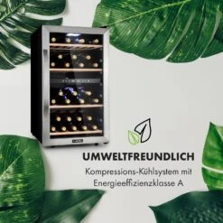 Vinamour 45 DuoWeinkühlschrank 2 Zonen 118 Ltr / 45 Fl 5-18 °C 18 Vinamour 45 DuoWeinkühlschrank 2 Zonen 118 Ltr / 45 Fl 5-18 °C -Klarstein 10034216 de 0007 logo