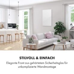 Crystal Wall Infrarotheizung 100x60cm 600W Wochentimer IP54 Weiß -Klarstein 10034223 de 0003 logo