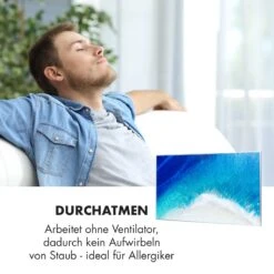Wonderwall Air Art Strand Infrarotheizung 101x60cm 600W Fernbedienung -Klarstein 10034237 de 0006 logo 10034237 de 0006