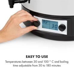 KonfiStar 60 Digital Einkocher Getränkespender 2500W 60L 100°C 180min 12 KonfiStar 60 Digital Einkocher Getränkespender 2500W 60L 100°C 180min -Klarstein 10034241 yy 0004 logo Digital Food Preserver 60L