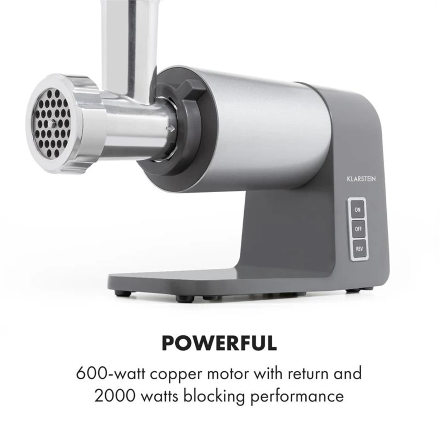 Mett Max Elektrischer Fleischwolf 600W Kupfermotor Aluminium 8 Mett Max Elektrischer Fleischwolf 600W Kupfermotor Aluminium – Bild 7