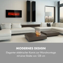 Lausanne Long Elektrischer Kamin 1600W 2 Heizstufen 128 Cm -Klarstein 10034251 de 0002 logo