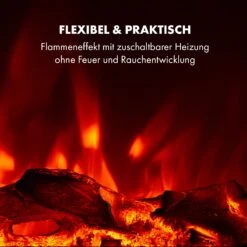 Lausanne Long Elektrischer Kamin 1600W 2 Heizstufen 128 Cm -Klarstein 10034251 de 0005 logo
