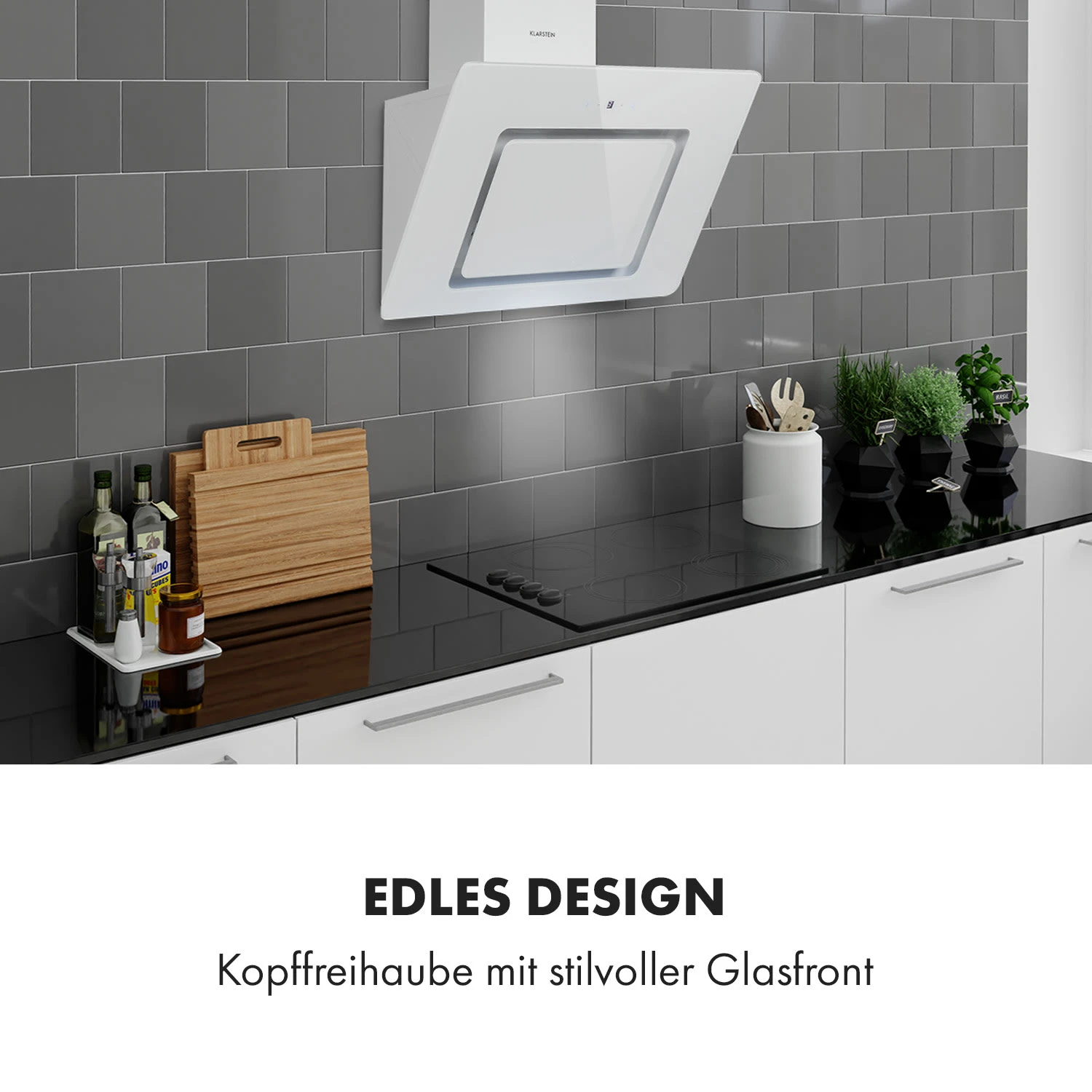 Sofia 60 Dunstabzugshaube Kopffrei 300 M³/h Touch-Control Glasfront 4 Sofia 60 Dunstabzugshaube Kopffrei 300 M³/h Touch-Control Glasfront – Bild 2