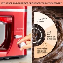 Bella Elegance Küchenmaschine 2000 W 2,7 PS 5,2 Ltr Edelstahl BPA-frei 12 Bella Elegance Küchenmaschine 2000 W 2,7 PS 5,2 Ltr Edelstahl BPA-frei -Klarstein 10034364 de 0004 usp