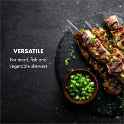 AeroVital Cube Chef Heißluftfritteuse Spießrost Zubehör Edelstahl -Klarstein 10034409 yy 0004 logo Klarstein AeroVital Cube Chef Spiessrost