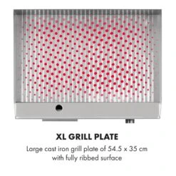 Grillmeile 3000R Elektrogrill 3000W Platte 54,5x35cm Geriffelt -Klarstein 10034449 yy 0004 logo Klarstein Grillmeile 3000R Pro Grill geriffelt