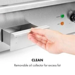 Grillmeile 3000R Elektrogrill 3000W Platte 54,5x35cm Geriffelt -Klarstein 10034449 yy 0007 logo Klarstein Grillmeile 3000R Pro Grill geriffelt