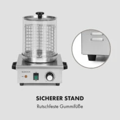Wurstfabrik 450 Hot Dog Maker 450W 5L 30-100°C Glas Edelstahl 17 Wurstfabrik 450 Hot Dog Maker 450W 5L 30-100°C Glas Edelstahl -Klarstein 10034450 de 0007 logo