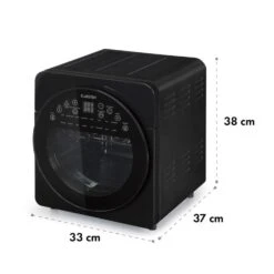 AeroVital Easy Touch Heißluftfritteuse 1700W 14l Timer 16 Programme Schwarz -Klarstein 10034452 yy 0008 logo Klarstein AeroVital easy touch Fritteuse schwarz