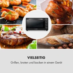 Masterchef 60 Mini-Backofen 60l 2000W 100-230 °C Timer Schwarz -Klarstein 10034498 de 0007 logo