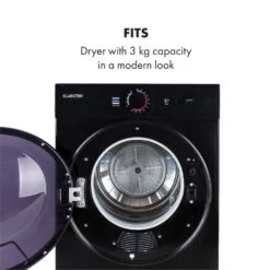 Jet Set Mini-Wäschetrockner Ablufttrockner 1020W EEK C 3kg 50cm -Klarstein 10034512 yy 0006 logo Klarstein Jet Set Waeschetrockner schwarz