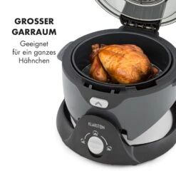 VitAir Pommesmaster Heißluftfritteuse 360° 1400W 50-240°C Timer -Klarstein 10034529 de 0007 logo
