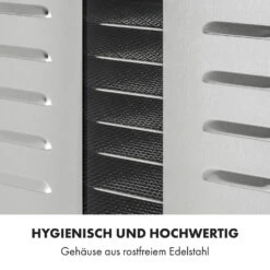 Master Jerky 300 Dörrautomat 2000W 40-90 °C 24h-Timer Edelstahl Silber 16 Master Jerky 300 Dörrautomat 2000W 40-90 °C 24h-Timer Edelstahl Silber -Klarstein 10034544 de 0007 logo