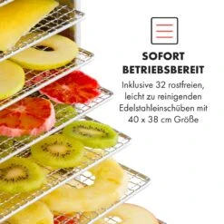 Master Jerky 500 Dörrautomat 3000W 40-90 °C 24h-Timer Edelstahl Silber -Klarstein 10034545 de 0004 logo