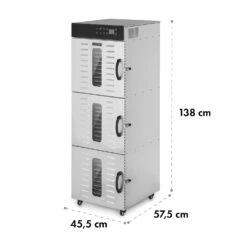 Master Jerky 550 Dörrautomat 2400W 40-90 °C 24h-Timer Edelstahl Silber 17 Master Jerky 550 Dörrautomat 2400W 40-90 °C 24h-Timer Edelstahl Silber -Klarstein 10034546 yy 0008 dimensions