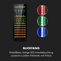 First Class 84 Weinkühlschrank 4 Dispenser 84 Fl. 5-22°C Touch Glastür -Klarstein 10034564 de 0004 logo