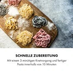 Pastamania Nudelmaschine 260W 7 Aufsätze 500 G 60 DB LED -Klarstein 10034566 de 0005 logo