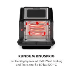 AeroVital Fry Heißluftfritteuse 1500W 10l Timer 9 Programme -Klarstein 10034575 de 0003 logo