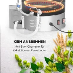 Brauheld Pro Maischekessel 2500W 35L 30-100°C Umwälzpumpe Edelstahl -Klarstein 10034587 de 0005 logo