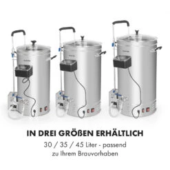 Brauheld Pro Maischekessel 2500W 35L 30-100°C Umwälzpumpe Edelstahl -Klarstein 10034587 de 0007 logo