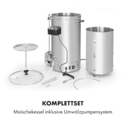 Brauheld Pro Maischekessel 3300W 45L 30-100°C Umwälzpumpe Edelstahl -Klarstein 10034588 de 0006 logo
