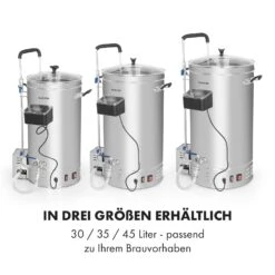 Brauheld Pro Maischekessel 3300W 45L 30-100°C Umwälzpumpe Edelstahl -Klarstein 10034588 de 0007 logo