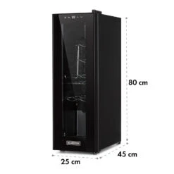 Shiraz 12 Slim Uno Weinkühlschrank 32l/12Fl.Touch 85 W 5-18 °C LED -Klarstein 10034625 yy 0008 logo