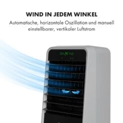 Townhouse 3-in-1 Luftkühler 396 M³/h 7 Liter Fernbedienung Mobil -Klarstein 10034642 de 0005 logo