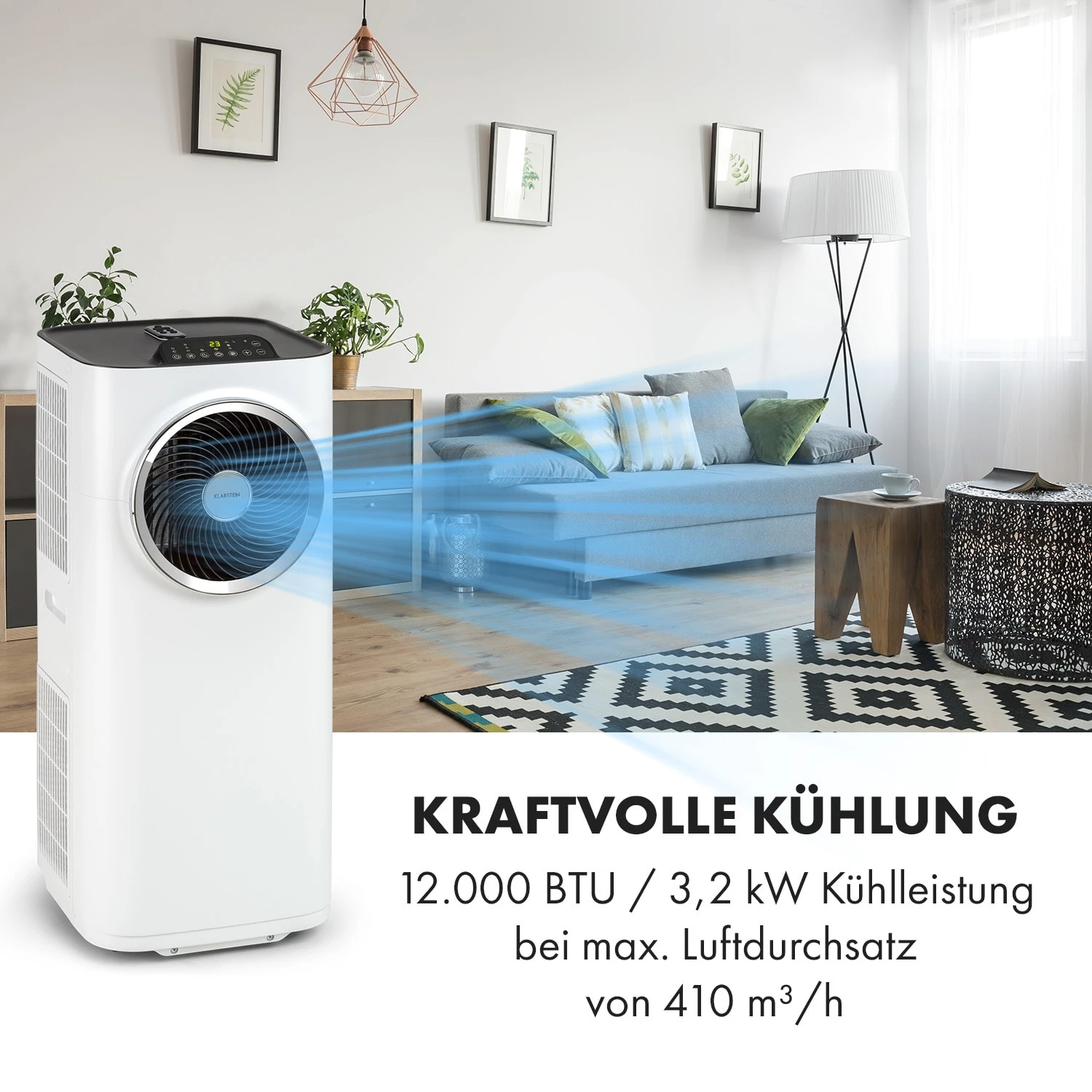 Klarstein Kraftwerk Smart 12K Klimaanlage 3-in-1 12000 BTU App 5 Klarstein Kraftwerk Smart 12K Klimaanlage 3-in-1 12000 BTU App – Bild 3