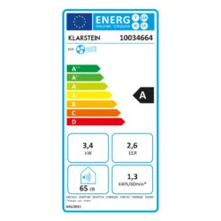 Klarstein Kraftwerk Smart 12K Klimaanlage 3-in-1 12000 BTU App 21 Klarstein Kraftwerk Smart 12K Klimaanlage 3-in-1 12000 BTU App -Klarstein 10034664 energy label