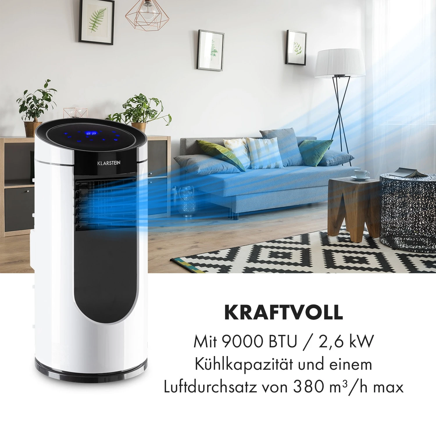 Metrobreeze Miami Mobile Klimaanlage 9000BTU/2,6 KW 950W 4 Metrobreeze Miami Mobile Klimaanlage 9000BTU/2,6 KW 950W – Bild 2