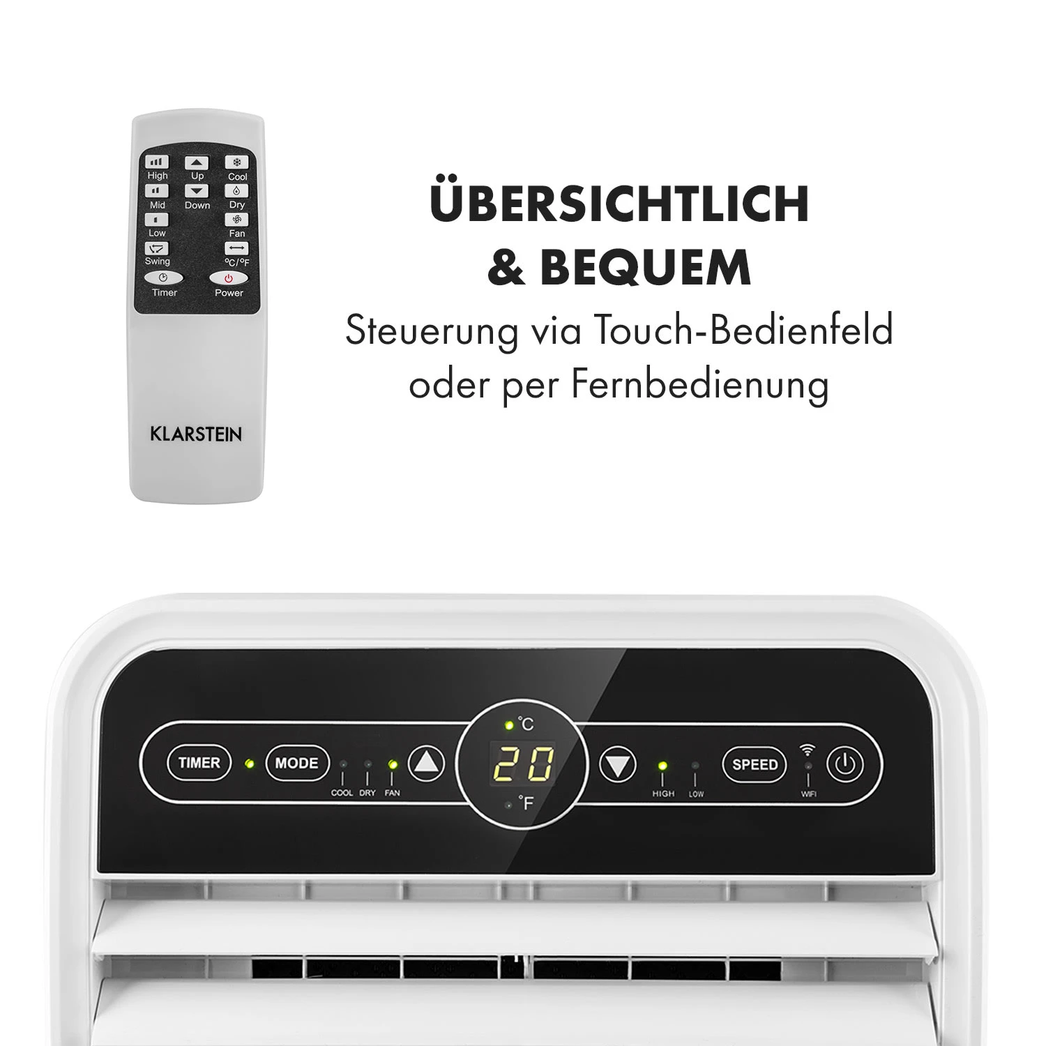 Metrobreeze New York 7k Mobile Klimaanlage 2,05kW 7000BTU EEC A Fernbedienung 7 Metrobreeze New York 7k Mobile Klimaanlage 2,05kW 7000BTU EEC A Fernbedienung – Bild 5