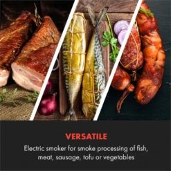 Flintstone Räucherofen 1600W Thermometer Edelstahl Elektrisch 17 Flintstone Räucherofen 1600W Thermometer Edelstahl Elektrisch -Klarstein 10034702 yy 0006 logo Klarstein NES C16