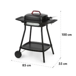 Gatsby Elektrogrill 2000W Antihaft-Grillfläche Seitentische Schwarz -Klarstein 10034706 yy 0009 dimensions