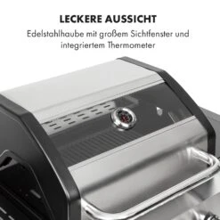 Valkyrie Gasgrill 3x3,2 + 2,9 KW Sichtfenster 54x42 Cm Grill Edelstahl -Klarstein 10034845 de 0003 logo